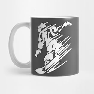 Snowboarder Outline Mug